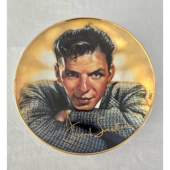 LOT OF 6 FRANK SINATRA FRANKLIN MINT LIMITED EDITION HEIRLOOM PORCELAIN PLATES - Picture 6 of 9